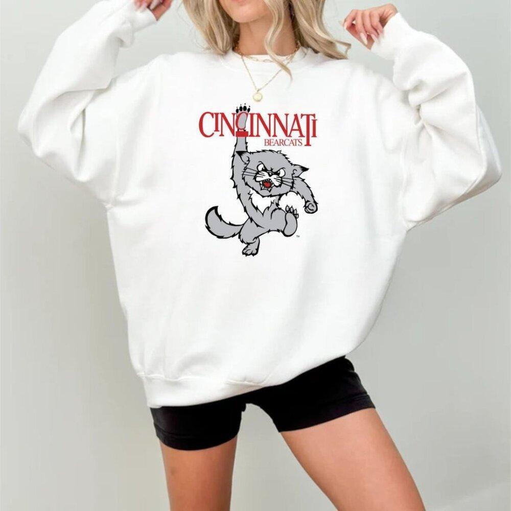 90S Retro Cincinnati Bearcats Sweatshirt, University Of Cincinnati
